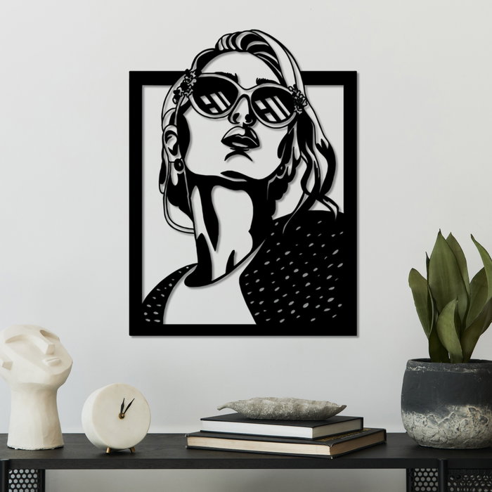 Wallity July Accesorio Decorativo de Pared de Metal Negro Wallity July Accesorio Decorativo de Pared de Metal Negro